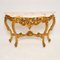 Antique French Style Gilt Wood Console Table, Image 1