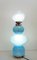 Blaue Murano Glas Tischlampe, 1970er 7