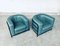 Postmodern Onda Leather Chair Set by De Pas, Durbino, Lomazzi for Zanotta, Italy, 1985, Set of 2, Image 15