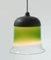 Hanging Glass Bell Lamp by Peill & Putzler, 1960s 1