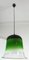 Hängende Glas Glockenlampe von Peill & Putzler, 1960er 3