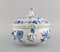 Antike Zwiebelschale aus handbemaltem Porzellan in Blau von Meissen 5