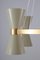 Lámpara de araña sueca Mid-Century de metal y latón de Alf Svensson para Bergboms, Imagen 7