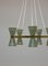 Mid-Century Swedish Brass & Metal Chandelier by Alf Svensson for Bergboms 9