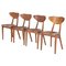 Dining Chairs by Richard Jensen and Kjærulff Rasmussen, Set of 4 1