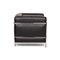 Black Leather LC2 Armchair by Le Corbusier for Cassina 7