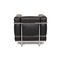 Black Leather LC2 Armchair by Le Corbusier for Cassina 8
