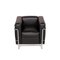Black Leather LC2 Armchair by Le Corbusier for Cassina, Image 6