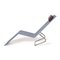 MVS Polyethuran Chaise Lounger in Ice Blue Stainless Steel from Vitra 11