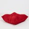 Togo Red Suede Sofa and Footstool by Michel Ducaroy for Ligne Roset, Set of 2 5