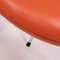 Orange Leather Series 7 Chairs by Arne Jacobsen for Fritz Hansen, Set of 8 9