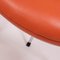 Orange Leather Series 7 Chairs by Arne Jacobsen for Fritz Hansen, Set of 8, Image 9