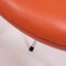 Sedia serie 7 in pelle arancione di Arne Jacobsen per Fritz Hansen, Immagine 6
