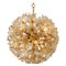 Brass Gold Murano Glass Sputnik Light Fixtures by Paolo Venini for Veart, Set of 2 18
