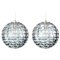 Grey Murano High-End Glass Pendant Lights in Venini Style 1960s, Set of 2, Image 1