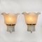 Wall Sconces in Brass and Textured Glass from Doria, 1960s, Set of 2 3