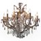 Large Maria Theresa Fourteen-Lights Chandelier, Italy, 1960s 1