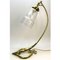 Art Deco Brass Glass Table Lamp, 1910s 3