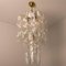 Large Brass White Spiral Murano Glass Torciglione Chandeliers, 1960s, Set of 2 10