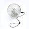 Chrome Large Smoked Bubble Glass Globe Table Lamp from Doria, 1970s 4