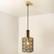 Circle Iron and Bubble Glass Chandelier from Limburg 9
