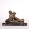 Vintage Bronze Junge Liebes Skulptur 6