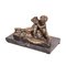 Vintage Bronze Junge Liebes Skulptur 1