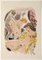 Mariette Lydis, Erotic Scene, Original Hand-Colored Lithograph, 1939 1