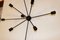 Vintage Black Sputnik 9-Armed Wall Lamp by Juanma Lizana 3