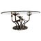 Brass Lotus Coffee Table by Willy Daro, 1970s, Image 1