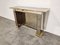 Brass Mirrored Console Table, 1970s 2