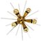 Vintage Brass Sputnik Wall Lamp, 1970s 1