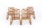 Bamboo Armchairs and Magazine Rack, 1960s, Set of 5 1