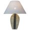 Brass and Stone Inlay Table Lamp, 1970s, Image 1