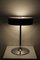Wood Chrome and Glass Lamp from Aluminor, Image 2