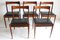 Chaises de Salon Astrid en Palissandre par Oswald Vermaercke pour V-Form, 1962, Set de 5 1