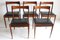Rosewood Astrid Dining Chairs by Oswald Vermaercke for V-Form, 1962, Set of 5 1