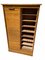 Oak Filing Cabinet with Double Rollfront Doors, 1950s 4