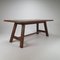 Mid-Century French Modernist Oak Dining Table, 1950s 9