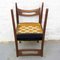 Chaises en Teck et en Similicuir Noir, 1950s, Set de 6 9