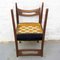 Teak and Black Leatherette Chairs, 1950s, Set of 6, Image 9