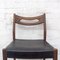 Chaises en Teck et en Similicuir Noir, 1950s, Set de 6 12