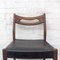 Stühle aus Teak und Schwarzem Kunstleder, 1950er, 6er Set 12