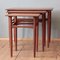 Danish Teak Nesting Tables by Kai Kristiansen for Skovmand & Andersen, 1960s, Set of 3 2