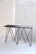 Giraffe Console Table with Natural Linoleum Top in Black by &New 4