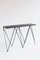 Table Console Giraffe avec Plateau en Linoléum Naturel Noir par &New 1