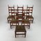 Mid-Century French Modernist Oak Dining Chairs, 1950s, Set of 6 1