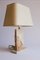 Belgian Hollywood Regency Pink Marble Table Lamps, 1970s, Set of 2 5