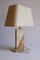 Belgian Hollywood Regency Pink Marble Table Lamps, 1970s, Set of 2 2