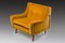 Italian Yellow Velvet & Brass Armchairs, 1950s, Set of 2 3